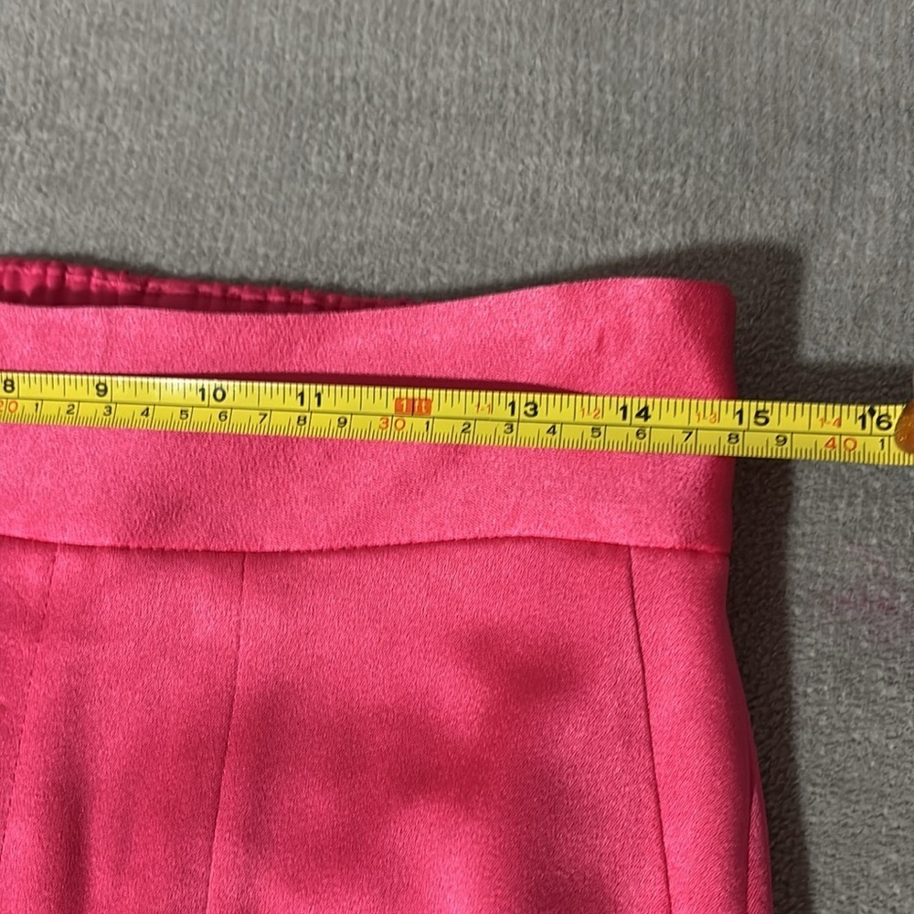 NWT Alice + Olivia Elegant Pink Women's satin Pants - Picture 9 of 13